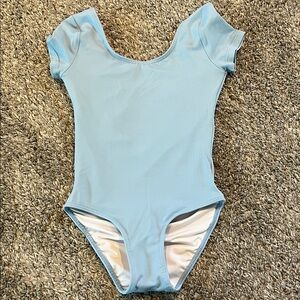 Girl’s Ballet Rosa Light Blue Cap Sleeve Ballet Leotard Size 6